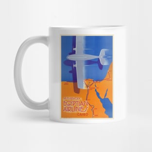 MISR Airworks Egyptian Airlines Cairo Vintage Poster 1930s Mug